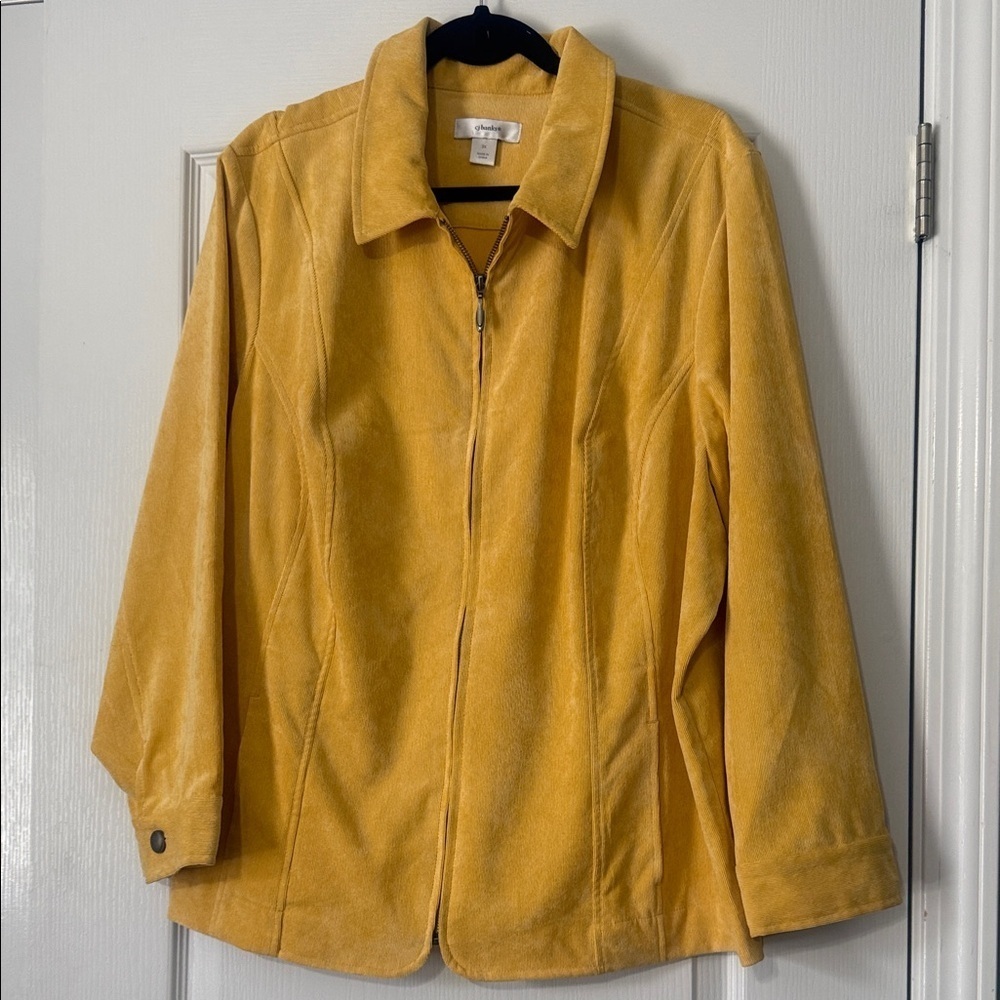 CJ Banks Yellow Women's Jacket Size 3X